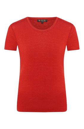 Женская льняная футболка LORO PIANA красного цвета по цене 49950 руб., арт. FAD5396 | Фото 1 Женская льняная футболка LORO PIANA красного цвета, арт. FAD5396 | Фото 1 (Материал внешний: Лен; Длина (для топов): Стандартные; Принт: Без принта; Стили: Классический, Минимализм, Кэжуэл; Рукава: Короткие; Женское Кросс-КТ: Футболка-одежда; Статус проверки: Проверена категория)
