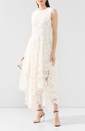 Женское платье ALEXANDER MCQUEEN бежевого цвета по цене 525500 руб., арт. 622119/QAAAT | Фото 2 Женское платье ALEXANDER MCQUEEN бежевого цвета, арт. 622119/QAAAT | Фото 2