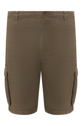Мужские льняные шорты 120% LINO хаки цвета по цене 19250 руб., арт. R0M2426/0253/000 | Фото 1 Мужские льняные шорты 120% LINO хаки цвета, арт. R0M2426/0253/000 | Фото 1