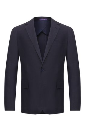 Мужской пиджак из шелка и льна RALPH LAUREN темно-синего цвета по цене 157500 руб., арт. 798794546 | Фото 1 Мужской пиджак из шелка и льна RALPH LAUREN темно-синего цвета, арт. 798794546 | Фото 1