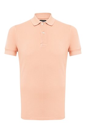 Мужское хлопковое поло TOM FORD персикового цвета по цене 26750 руб., арт. BU266/TFJ982 | Фото 1 Мужское хлопковое поло TOM FORD персикового цвета, арт. BU266/TFJ982 | Фото 1 (Рукава: Короткие; Материал внешний: Хлопок; Длина (для топов): Стандартные; Застежка: Пуговицы; Региональные ограничения белый список (Axapta Mercury): RU)