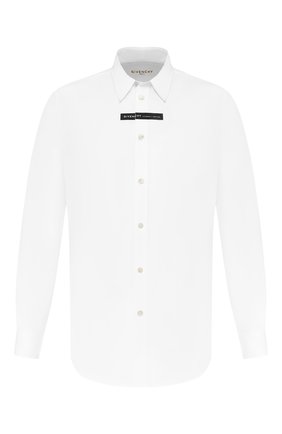 Мужская хлопковая рубашка GIVENCHY белого цвета по цене 36400 руб., арт. BM60G4109F | Фото 1 Мужская хлопковая рубашка GIVENCHY белого цвета, арт. BM60G4109F | Фото 1