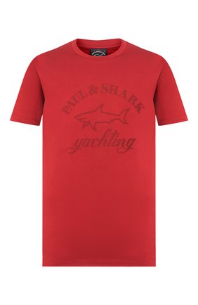 Мужская хлопковая футболка PAUL&SHARK бордового цвета по цене 12050 руб., арт. C0P1007 | Фото 1 Мужская хлопковая футболка PAUL&SHARK бордового цвета, арт. C0P1007 | Фото 1
