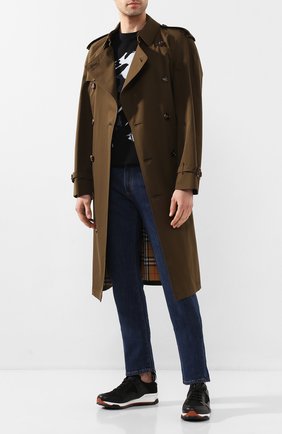 Мужской хлопковый тренч BURBERRY хаки цвета по цене 148000 руб., арт. 4073480 | Фото 2 Мужской хлопковый тренч BURBERRY хаки цвета, арт. 4073480 | Фото 2
