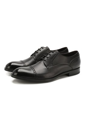 Мужские кожаные дерби ERMENEGILDO ZEGNA черного цвета по цене 58250 руб., арт. A4280X-LHNAX | Фото 1 Мужские кожаные дерби ERMENEGILDO ZEGNA черного цвета, арт. A4280X-LHNAX | Фото 1