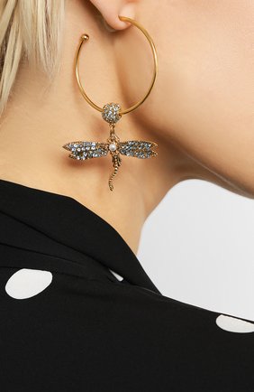Женские серьги OSCAR DE LA RENTA золотого цвета по цене 35150 руб., арт. S20J163AQM | Фото 2 Женские серьги OSCAR DE LA RENTA золотого цвета, арт. S20J163AQM | Фото 2