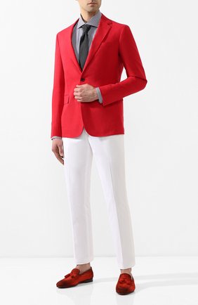 Мужская хлопковая сорочка BRIONI синего цвета по цене 49400 руб., арт. RCL80Z/P905V | Фото 2 Мужская хлопковая сорочка BRIONI синего цвета, арт. RCL80Z/P905V | Фото 2