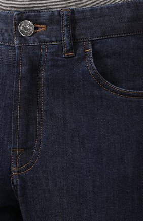 Мужские джинсы BRIONI темно-синего цвета, арт. SPNJ0L/P9D22/STELVI0 | Фото 5 (Силуэт М (брюки): Прямые; Кросс-КТ: Деним; Длина (брюки, джинсы): Стандартные; Региональные ограничения белый список (Axapta Mercury): RU; Материал внешний: Хлопок)
