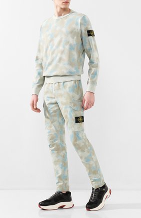 Мужской хлопковый свитшот STONE ISLAND светло-зеленого цвета по цене 22250 руб., арт. 7215605E5 | Фото 2 Мужской хлопковый свитшот STONE ISLAND светло-зеленого цвета, арт. 7215605E5 | Фото 2