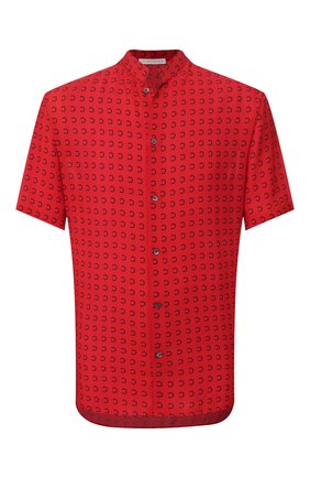 Мужская рубашка из вискозы TRIPLE RRR красного цвета по цене 32400 руб., арт. SS20 S016 0031 | Фото 1 Мужская рубашка из вискозы TRIPLE RRR красного цвета, арт. SS20 S016 0031 | Фото 1