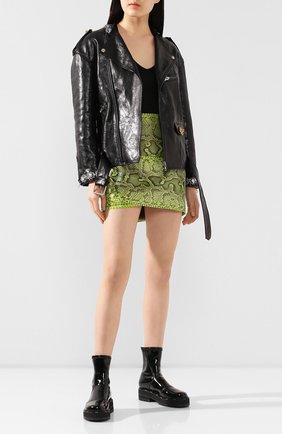 Женская кожаная куртка GUCCI черного цвета по цене 565000 руб., арт. 609382/XNAI3 | Фото 2 Женская кожаная куртка GUCCI черного цвета, арт. 609382/XNAI3 | Фото 2