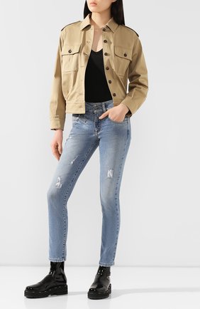 Женские джинсы GIVENCHY голубого цвета по цене 49950 руб., арт. BW50FY50DK | Фото 2 Женские джинсы GIVENCHY голубого цвета, арт. BW50FY50DK | Фото 2