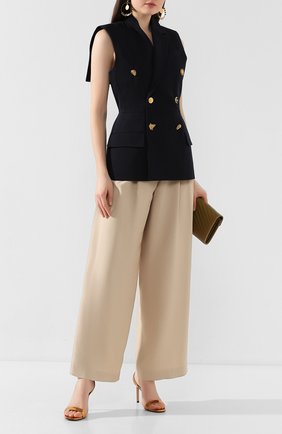 Женский шерстяной жилет GIVENCHY темно-синего цвета по цене 172000 руб., арт. BW30BB11BN | Фото 2 Женский шерстяной жилет GIVENCHY темно-синего цвета, арт. BW30BB11BN | Фото 2