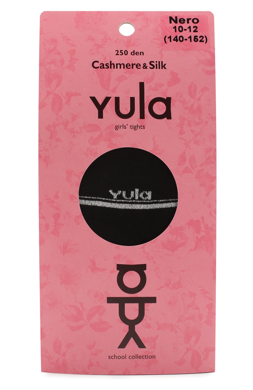 Детские колготки cashmere silk 250 den YULA черного цвета, арт. YU-207 | Фото 1