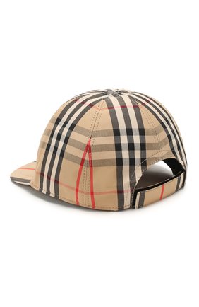 Детская хлопковая бейсболка BURBERRY бежевого цвета по цене 17000 руб., арт. 8015737 | Фото 2 Детская хлопковая бейсболка BURBERRY бежевого цвета, арт. 8015737 | Фото 2 (Материал: Текстиль, Хлопок)
