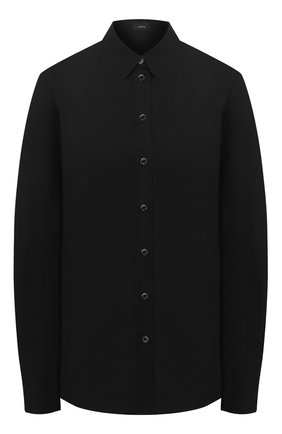 Женская хлопковая рубашка JOSEPH черного цвета по цене 24400 руб., арт. JF004056 | Фото 1 Женская хлопковая рубашка JOSEPH черного цвета, арт. JF004056 | Фото 1