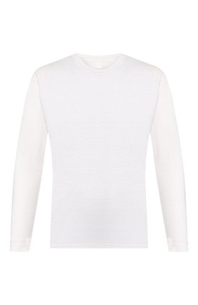 Мужской льняной джемпер 120% LINO белого цвета по цене 14800 руб., арт. R0M70F4/E908/S00 | Фото 1 Мужской льняной джемпер 120% LINO белого цвета, арт. R0M70F4/E908/S00 | Фото 1