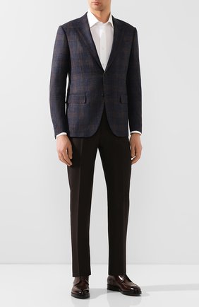 Мужской кожаные дерби SANTONI темно-коричневого цвета по цене 75500 руб., арт. MCC016821BQ1MVVDT50 | Фото 2 Мужской кожаные дерби SANTONI темно-коричневого цвета, арт. MCC016821BQ1MVVDT50 | Фото 2