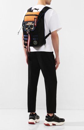 Мужской текстильный рюкзак havanas BALLY черного цвета, арт. HAVANAS SM.MMX/70 | Фото 2 (Материал: Текстиль; Размер: large; Стили: Кэжуэл)