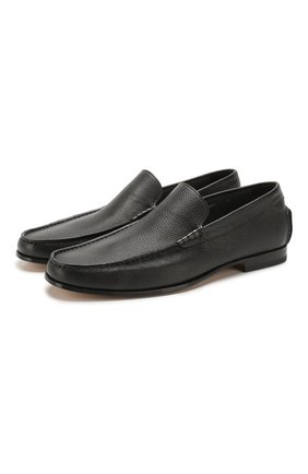 Мужские кожаные лоферы SANTONI черного цвета по цене 46700 руб., арт. MCPT15539LA5SDPSN01 | Фото 1 Мужские кожаные лоферы SANTONI черного цвета, арт. MCPT15539LA5SDPSN01 | Фото 1