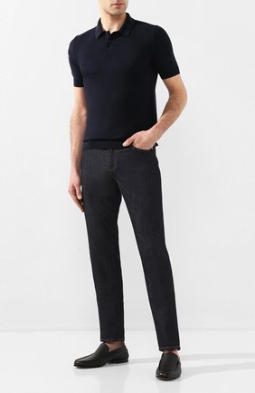 Мужские кожаные лоферы SANTONI черного цвета по цене 46700 руб., арт. MCPT15539LA5SDPSN01 | Фото 2 Мужские кожаные лоферы SANTONI черного цвета, арт. MCPT15539LA5SDPSN01 | Фото 2