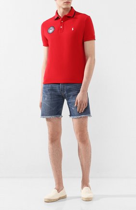 Мужское хлопковое поло POLO RALPH LAUREN красного цвета по цене 12000 руб., арт. 710793983 | Фото 2 Мужское хлопковое поло POLO RALPH LAUREN красного цвета, арт. 710793983 | Фото 2