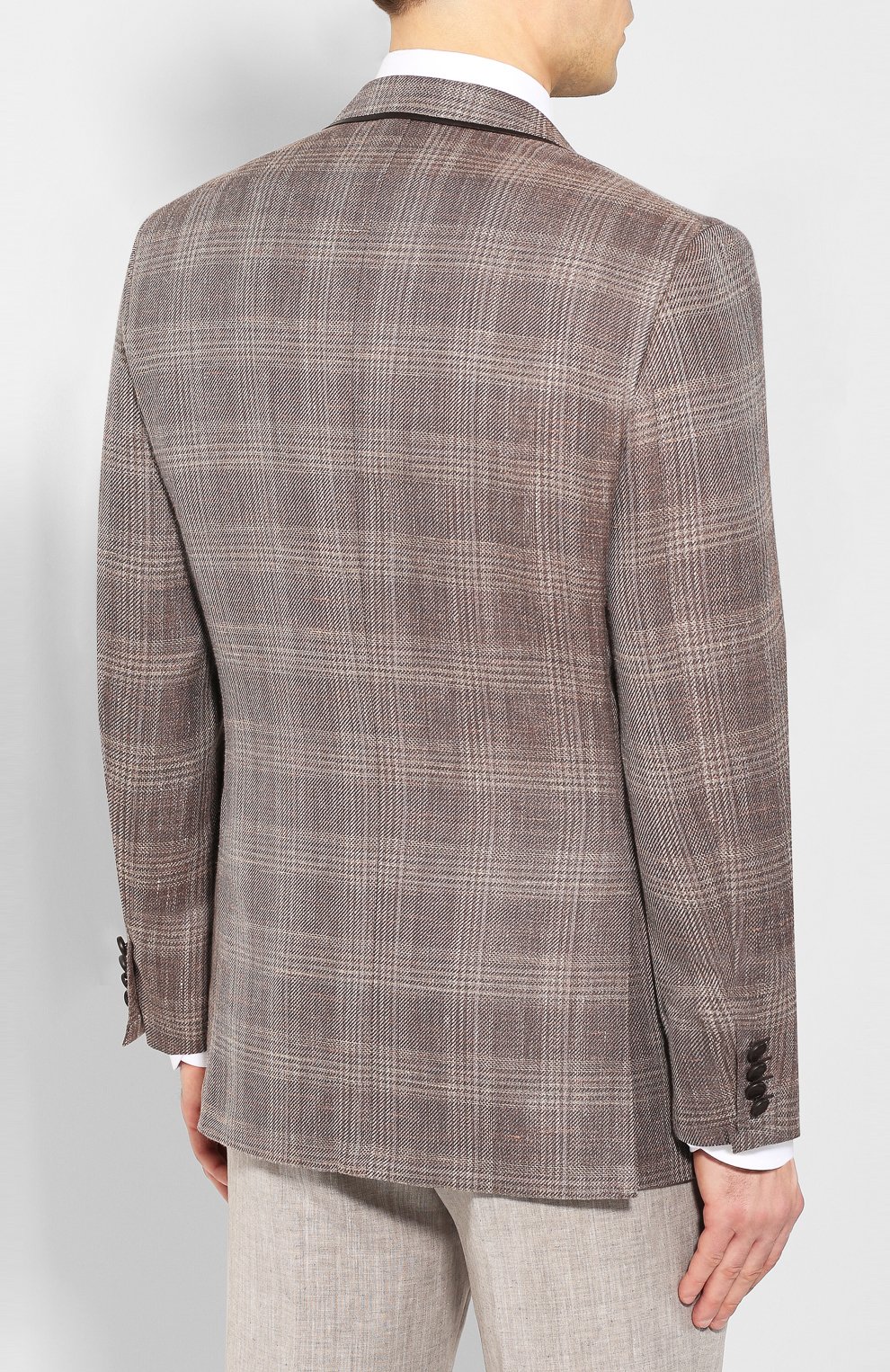 Пиджак из смеси шерсти и шелка Brioni RGKN0L/P9A67/D0R0TE0 Фото 4