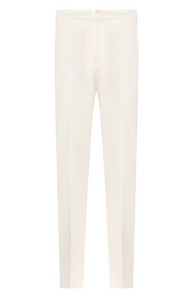 Мужские льняные брюки RALPH LAUREN белого цвета, арт. 798800234 | Фото 1 (Материал внешний: Лен; Длина (брюки, джинсы): Стандартные; Случай: Повседневный)