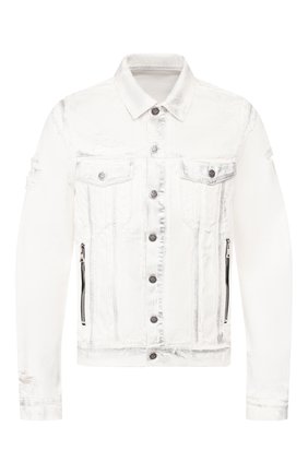 Мужская джинсовая куртка BALMAIN белого цвета по цене 135000 руб., арт. TH08577/Z629 | Фото 1 Мужская джинсовая куртка BALMAIN белого цвета, арт. TH08577/Z629 | Фото 1