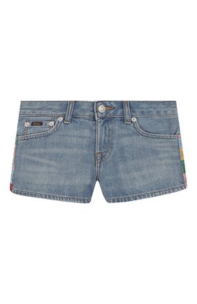 Детские джинсовые шорты POLO RALPH LAUREN голубого цвета по цене 10850 руб., арт. 313783742 | Фото 1 Детские джинсовые шорты POLO RALPH LAUREN голубого цвета, арт. 313783742 | Фото 1 (Материал внешний: Хлопок; Девочки Кросс-КТ: Шорты-одежда; Кросс-КТ: Деним; Ростовка одежда: 10 - 11 лет | 140 - 146см, 12 лет | 152 см, 13 - 15 лет | 158 см, 8 лет | 128 см, 9 лет | 134 см)