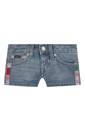 Детские джинсовые шорты POLO RALPH LAUREN голубого цвета по цене 5885 руб., арт. 311783742 | Фото 1 Детские джинсовые шорты POLO RALPH LAUREN голубого цвета, арт. 311783742 | Фото 1