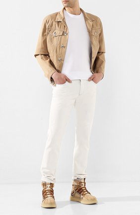 Мужские кожаные ботинки BUSCEMI бежевого цвета по цене 46400 руб., арт. 420SM021TL07KA/M | Фото 2 Мужские кожаные ботинки BUSCEMI бежевого цвета, арт. 420SM021TL07KA/M | Фото 2