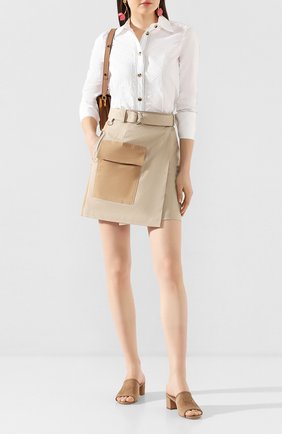 Женские замшевые мюли TOD’S бежевого цвета по цене 35700 руб., арт. XXW19C0CL60HR0 | Фото 2 Женские замшевые мюли TOD’S бежевого цвета, арт. XXW19C0CL60HR0 | Фото 2