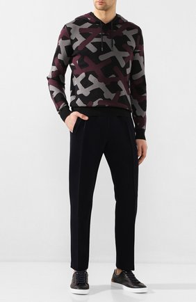 Мужские кожаные кеды ERMENEGILDO ZEGNA темно-синего цвета по цене 55450 руб., арт. A4473X-LHNAT | Фото 2 Мужские кожаные кеды ERMENEGILDO ZEGNA темно-синего цвета, арт. A4473X-LHNAT | Фото 2