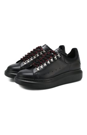 Мужские кожаные кеды ALEXANDER MCQUEEN черного цвета по цене 47100 руб., арт. 604248/WHRWA | Фото 1 Мужские кожаные кеды ALEXANDER MCQUEEN черного цвета, арт. 604248/WHRWA | Фото 1
