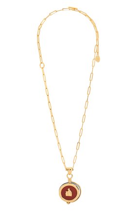 Женское кулон на цепочке LANVIN красного цвета по цене 59950 руб., арт. AW-CJYN05-AGAT-P20 | Фото 1 Женское кулон на цепочке LANVIN красного цвета, арт. AW-CJYN05-AGAT-P20 | Фото 1