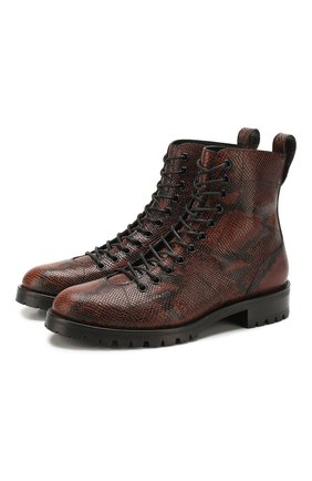 Женские кожаные ботинки k-cruz JIMMY CHOO коричневого цвета по цене 82800 руб., арт. K-CRUZ FLAT/NKE | Фото 1 Женские кожаные ботинки k-cruz JIMMY CHOO коричневого цвета, арт. K-CRUZ FLAT/NKE | Фото 1