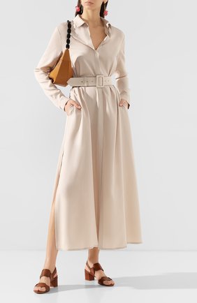 Женские кожаные босоножки SANTONI коричневого цвета по цене 41600 руб., арт. WHTH58734HI2TLGAC30 | Фото 2 Женские кожаные босоножки SANTONI коричневого цвета, арт. WHTH58734HI2TLGAC30 | Фото 2