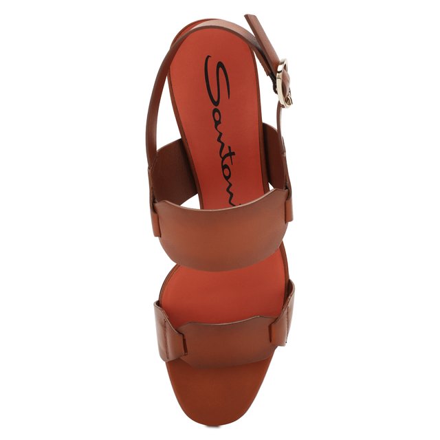 фото Кожаные босоножки santoni