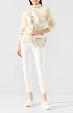 Женские кожаные пенни-лоферы TOD’S белого цвета по цене 32750 руб., арт. XXW80A00012WEN | Фото 2 Женские кожаные пенни-лоферы TOD’S белого цвета, арт. XXW80A00012WEN | Фото 2