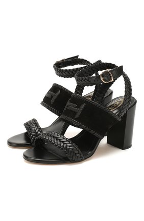 Женские кожаные босоножки TOD’S черного цвета по цене 47300 руб., арт. XXW43B0CL30D8W | Фото 1 Женские кожаные босоножки TOD’S черного цвета, арт. XXW43B0CL30D8W | Фото 1