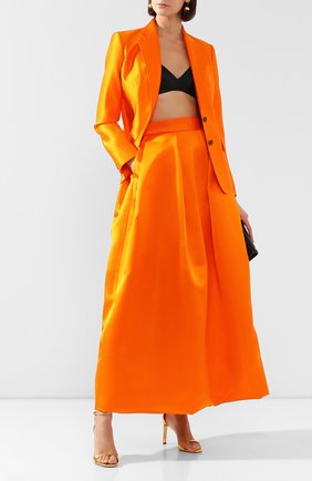 Женская шелковая юбка TOM FORD оранжевого цвета по цене 253000 руб., арт. GC5504-FAX671 | Фото 2 Женская шелковая юбка TOM FORD оранжевого цвета, арт. GC5504-FAX671 | Фото 2
