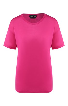 Женская шелковая футболка TOM FORD фуксия цвета по цене 69950 руб., арт. TSJ383-FAX025 | Фото 1 Женская шелковая футболка TOM FORD фуксия цвета, арт. TSJ383-FAX025 | Фото 1