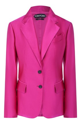 Женский шелковый жакет TOM FORD фуксия цвета по цене 235500 руб., арт. GI2735-FAX671 | Фото 1 Женский шелковый жакет TOM FORD фуксия цвета, арт. GI2735-FAX671 | Фото 1