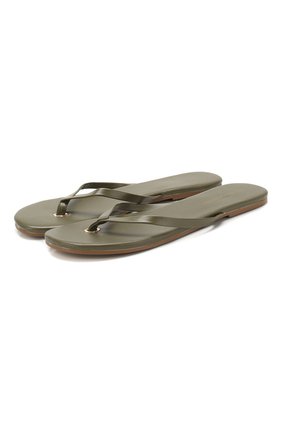 Женские кожаные шлепанцы MELISSA ODABASH хаки цвета по цене 7340 руб., арт. SANDALS | Фото 1 Женские кожаные шлепанцы MELISSA ODABASH хаки цвета, арт. SANDALS | Фото 1