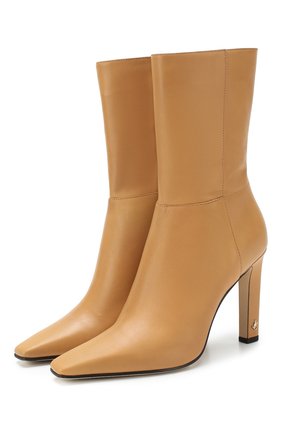 Женские кожаные ботильоны merle 100 JIMMY CHOO светло-коричневого цвета по цене 79100 руб., арт. MERLE 100/SLQ | Фото 1 Женские кожаные ботильоны merle 100 JIMMY CHOO светло-коричневого цвета, арт. MERLE 100/SLQ | Фото 1