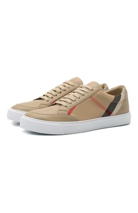 Женские комбинированные кеды BURBERRY коричневого цвета по цене 35700 руб., арт. 8024330 | Фото 1 Женские комбинированные кеды BURBERRY коричневого цвета, арт. 8024330 | Фото 1