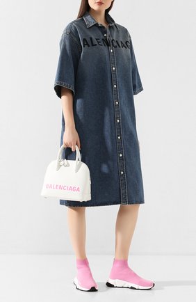 Женские текстильные кроссовки speed BALENCIAGA светло-розового цвета по цене 53950 руб., арт. 587280/W1702 | Фото 2 Женские текстильные кроссовки speed BALENCIAGA светло-розового цвета, арт. 587280/W1702 | Фото 2