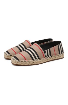 Женские текстильные эспадрильи BURBERRY бежевого цвета по цене 29500 руб., арт. 8024957 | Фото 1 Женские текстильные эспадрильи BURBERRY бежевого цвета, арт. 8024957 | Фото 1