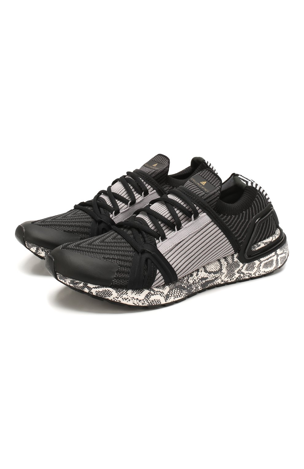 Женские черно-белые текстильные кроссовки ultraboost 20 s ADIDAS BY STELLA  MCCARTNEY купить в интернет-магазине ЦУМ, арт. EH1847